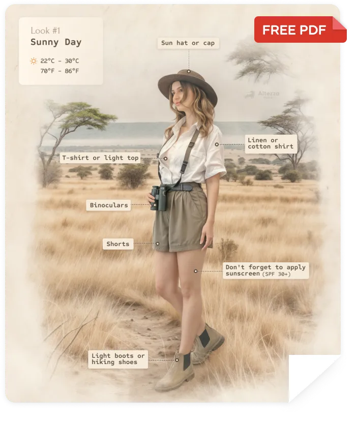 Список необходимого на сафари в PDF